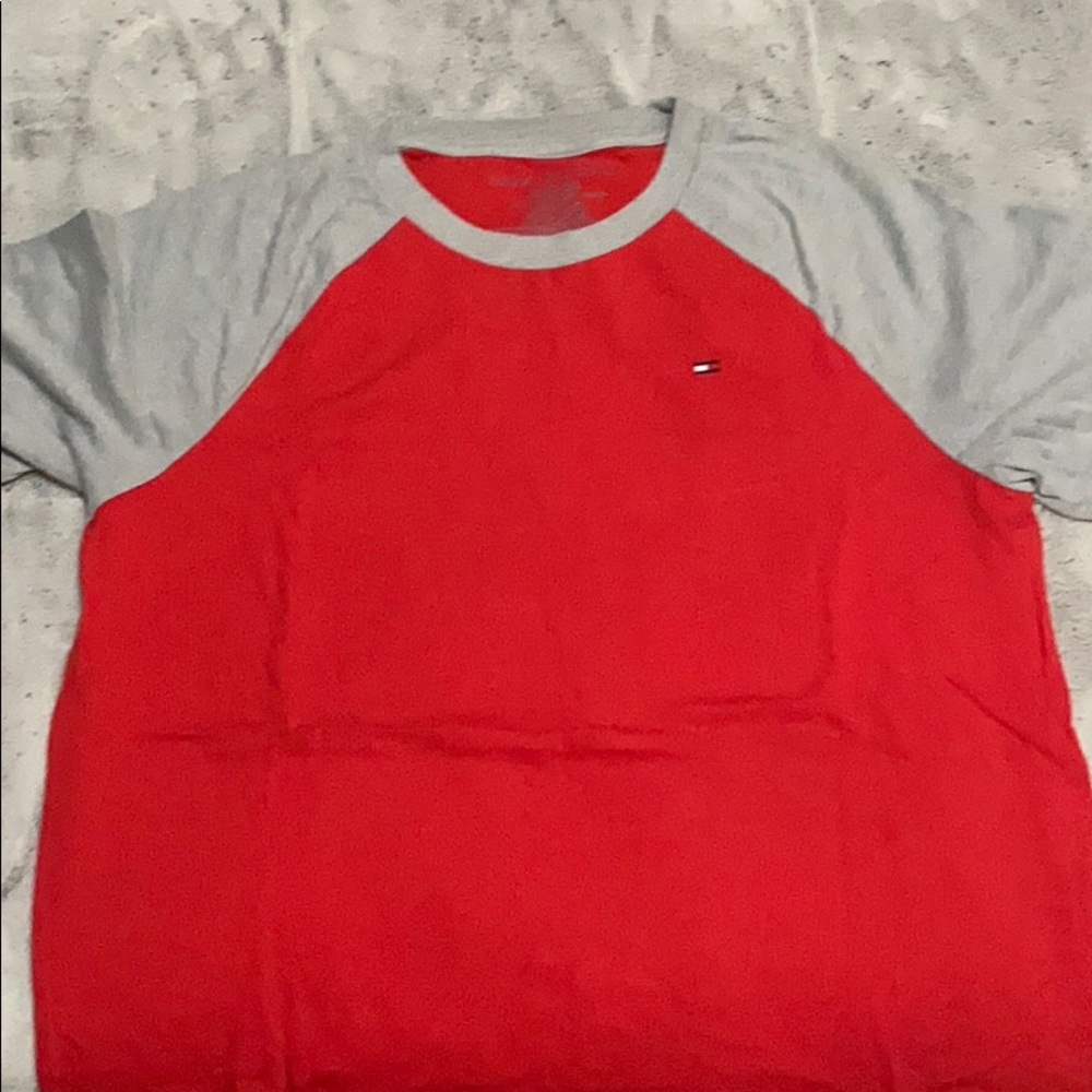 Red & gray Tommy Hilfiger shirt // S //